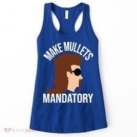 Make Mullets Datory Gift Funny Redneck Mullet 80s Hairstyle Gift Women's Tank Top thumb 0