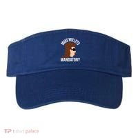 Make Mullets Datory Gift Funny Redneck Mullet 80s Hairstyle Gift Visor thumb 0