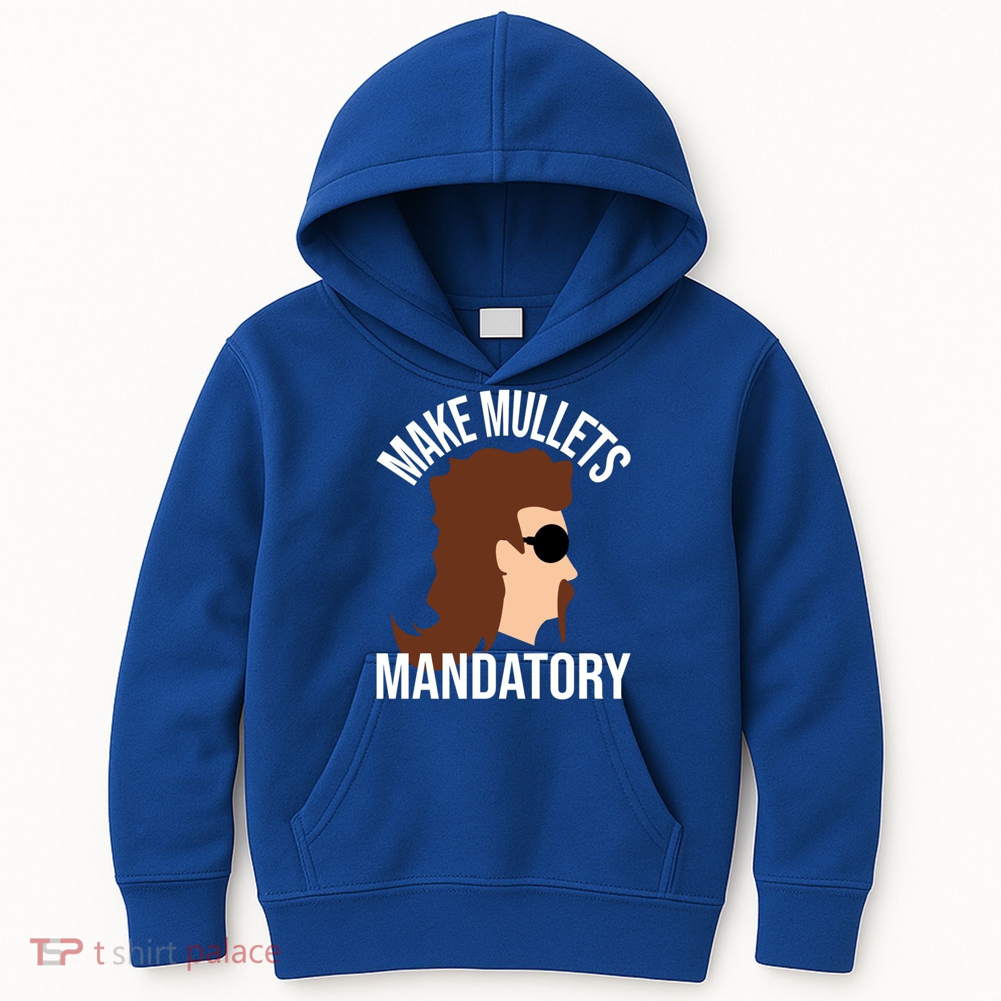 Make Mullets Datory Gift Funny Redneck Mullet 80s Hairstyle Gift Kids Hoodie