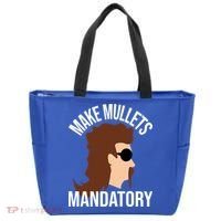 Make Mullets Datory Gift Funny Redneck Mullet 80s Hairstyle Gift Tote Bag thumb 0