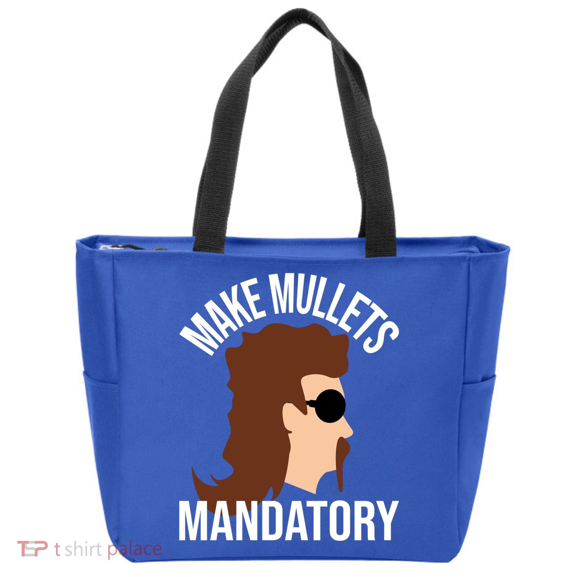 Make Mullets Datory Gift Funny Redneck Mullet 80s Hairstyle Gift Tote Bag