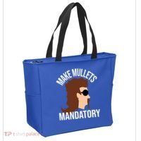 Make Mullets Datory Gift Funny Redneck Mullet 80s Hairstyle Gift Tote Bag thumb 2