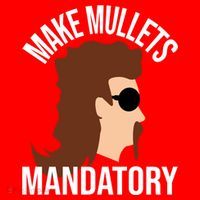 Make Mullets Datory Gift Funny Redneck Mullet 80s Hairstyle Gift Santa Hat thumb 1
