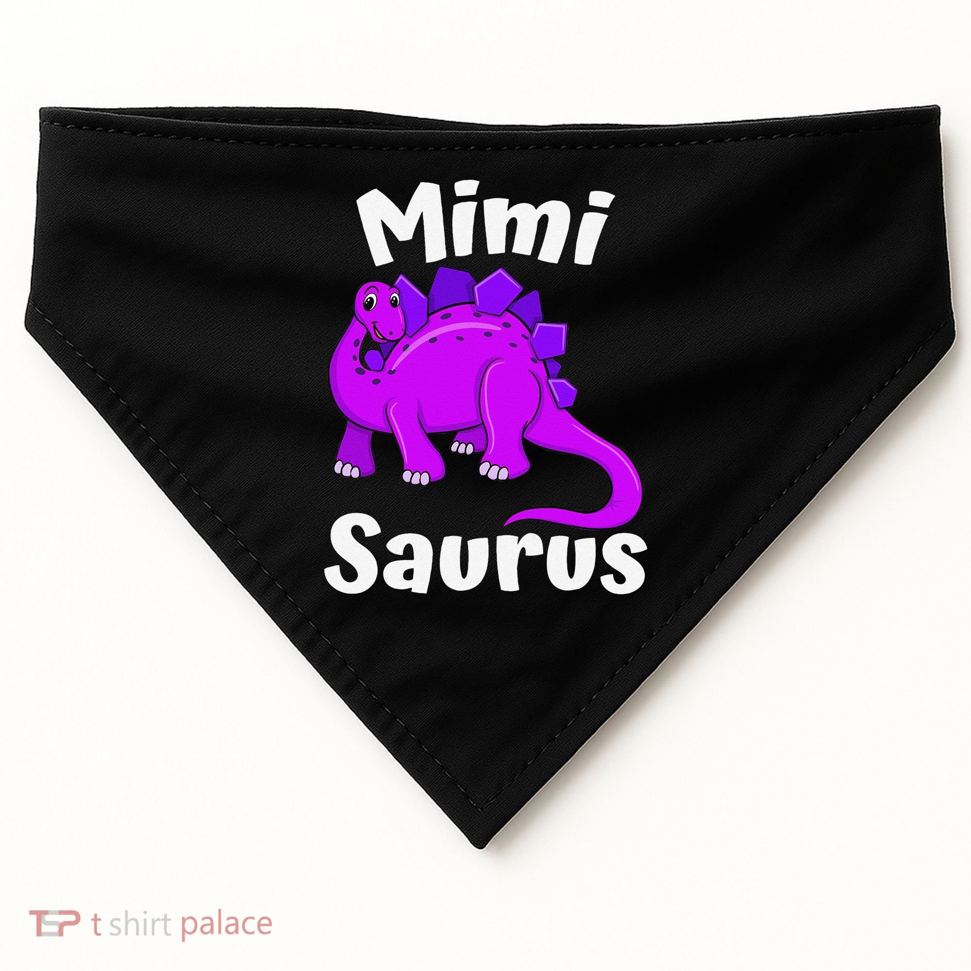 Mimisaurus Mimi Dinosaur Lover Dino Mother's Day USA-Made Doggie Bandana