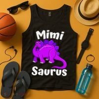 Mimisaurus Mimi Dinosaur Lover Dino Mother's Day Tank Top thumb 4