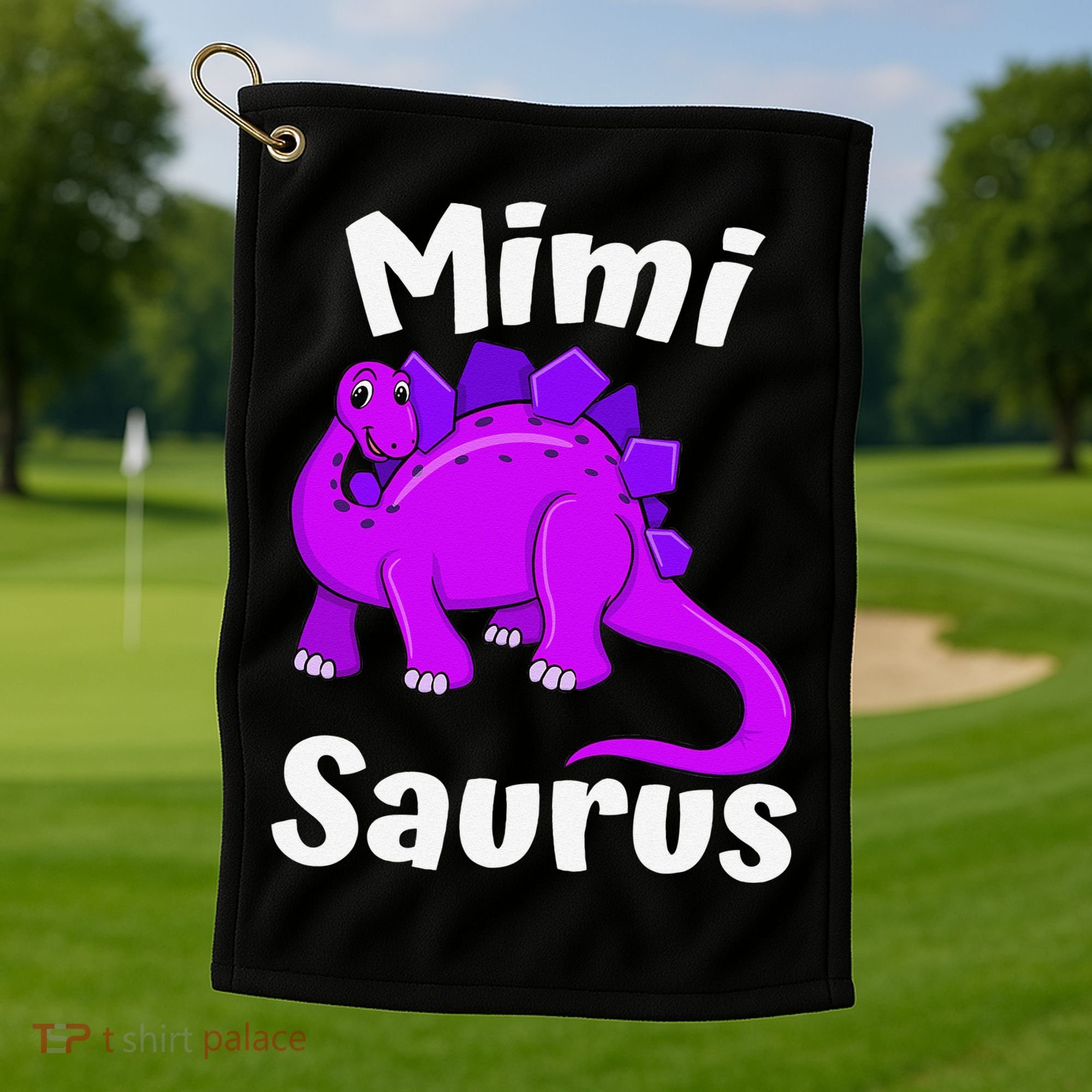 Mimisaurus Mimi Dinosaur Lover Dino Mother's Day Golf Towel