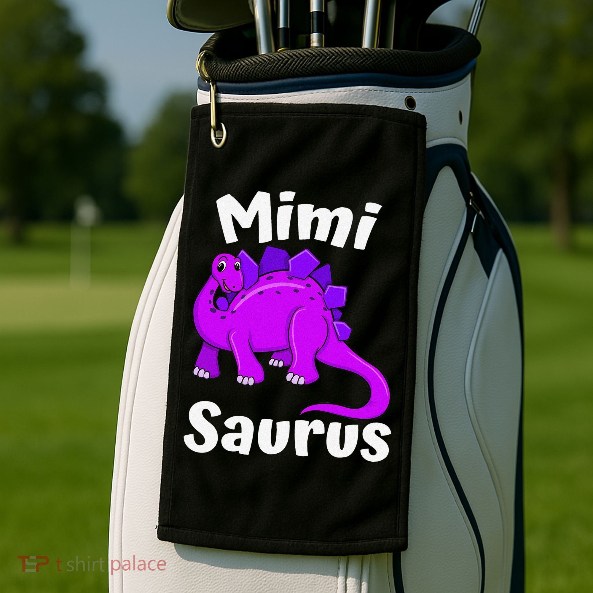 Mimisaurus Mimi Dinosaur Lover Dino Mother's Day Golf Towel