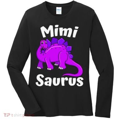 Mimisaurus Mimi Dinosaur Lover Dino Mother's Day Women's Long Sleeve Shirt
