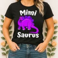 Mimisaurus Mimi Dinosaur Lover Dino Mother's Day Women's T-Shirt thumb 2