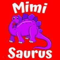 Mimisaurus Mimi Dinosaur Lover Dino Mother's Day Santa Hat thumb 1