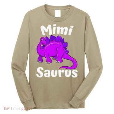 Mimisaurus Mimi Dinosaur Lover Dino Mother's Day Long Sleeve Shirt