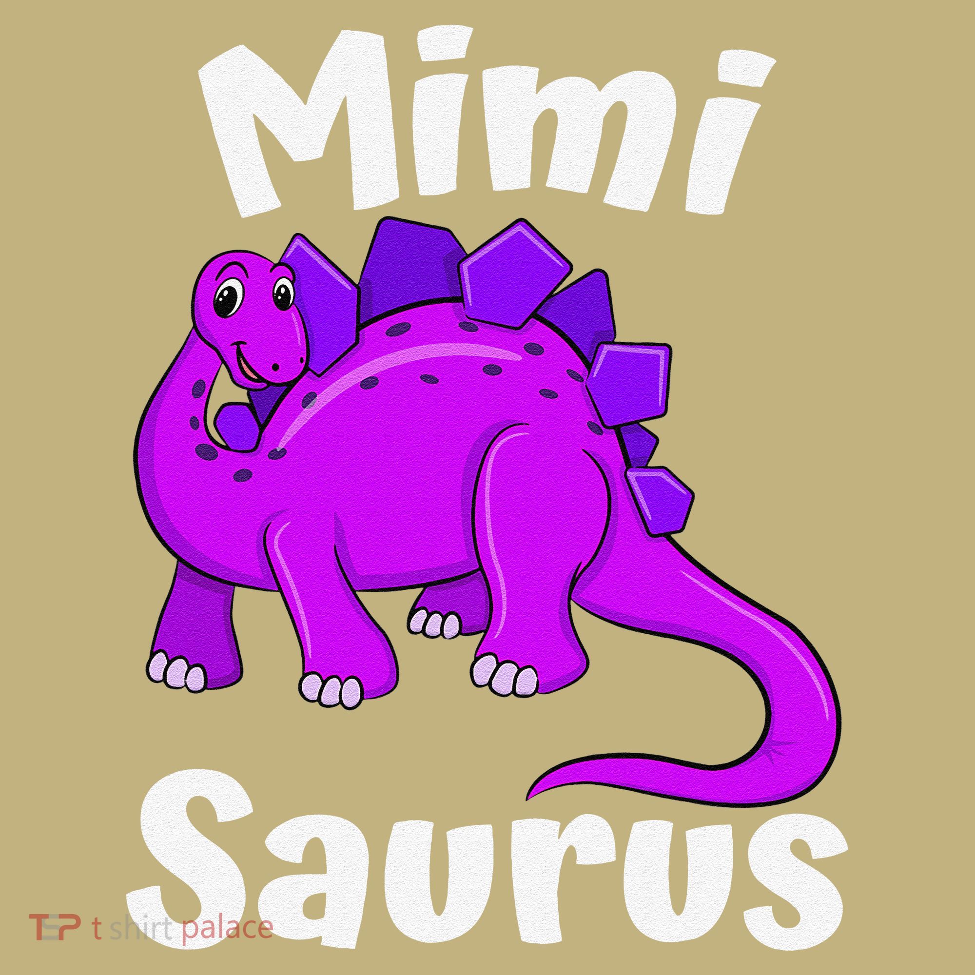 Mimisaurus Mimi Dinosaur Lover Dino Mother's Day Button