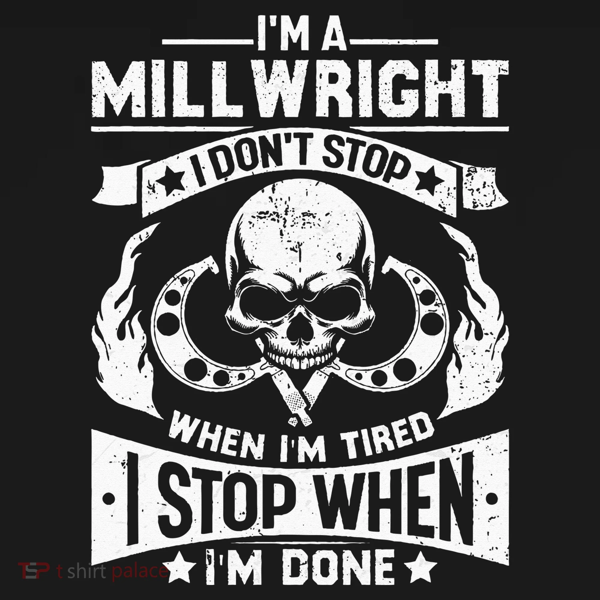Machinist Millwright Don't Stop When Tired Stop When Done Doggie Tank