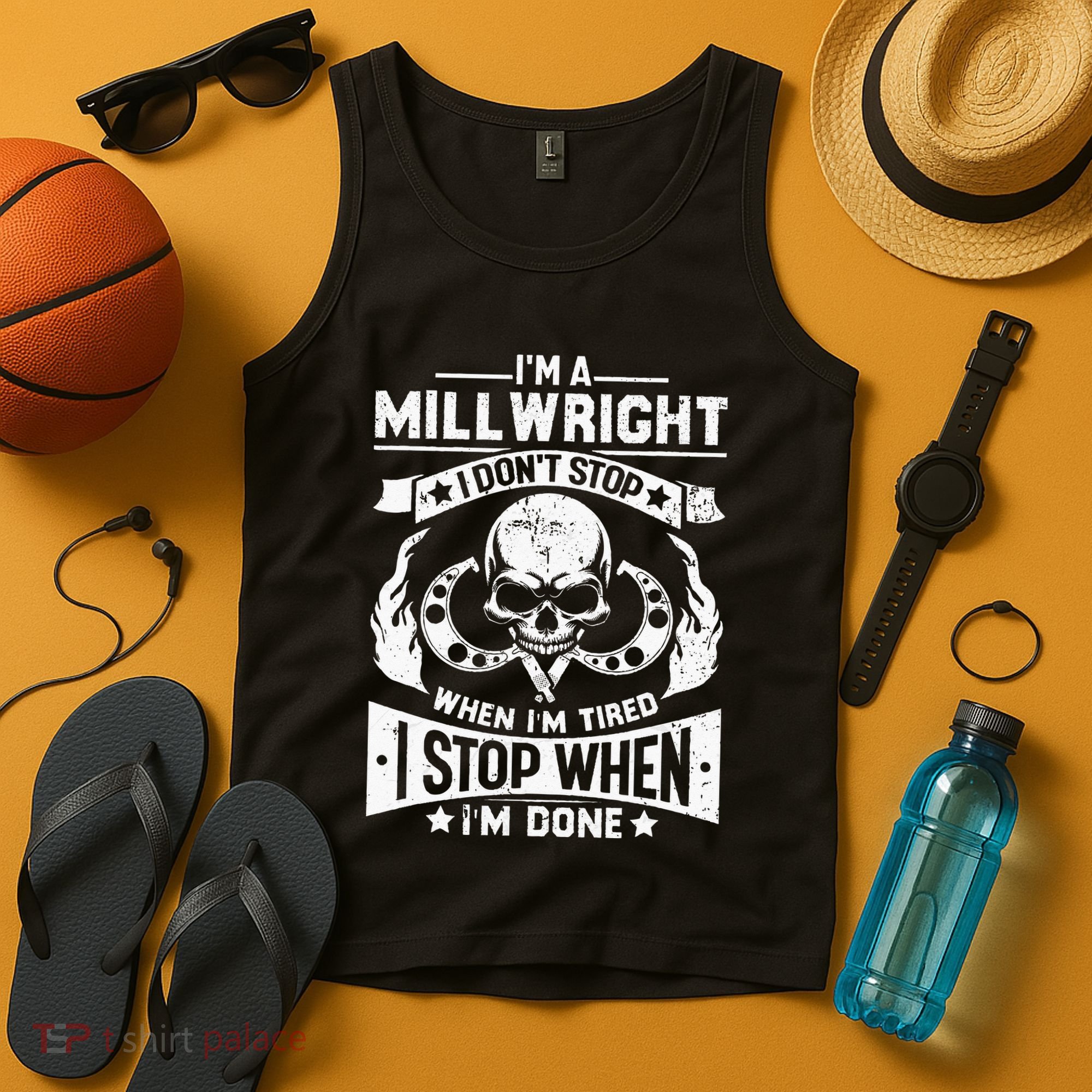 Machinist Millwright Don't Stop When Tired Stop When Done Tank Top
