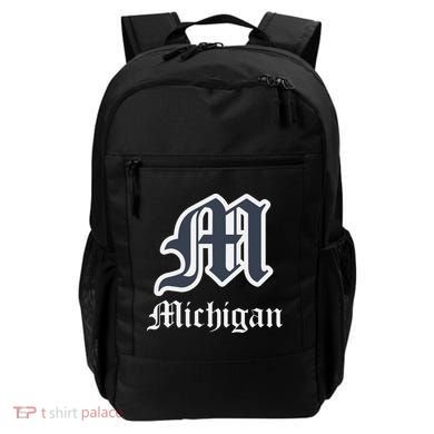 Michigan M Detroit D Logo Backpack