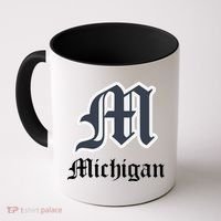 Michigan M Detroit D Logo Coffee Mug thumb 0