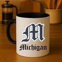 Michigan M Detroit D Logo Coffee Mug thumb 4