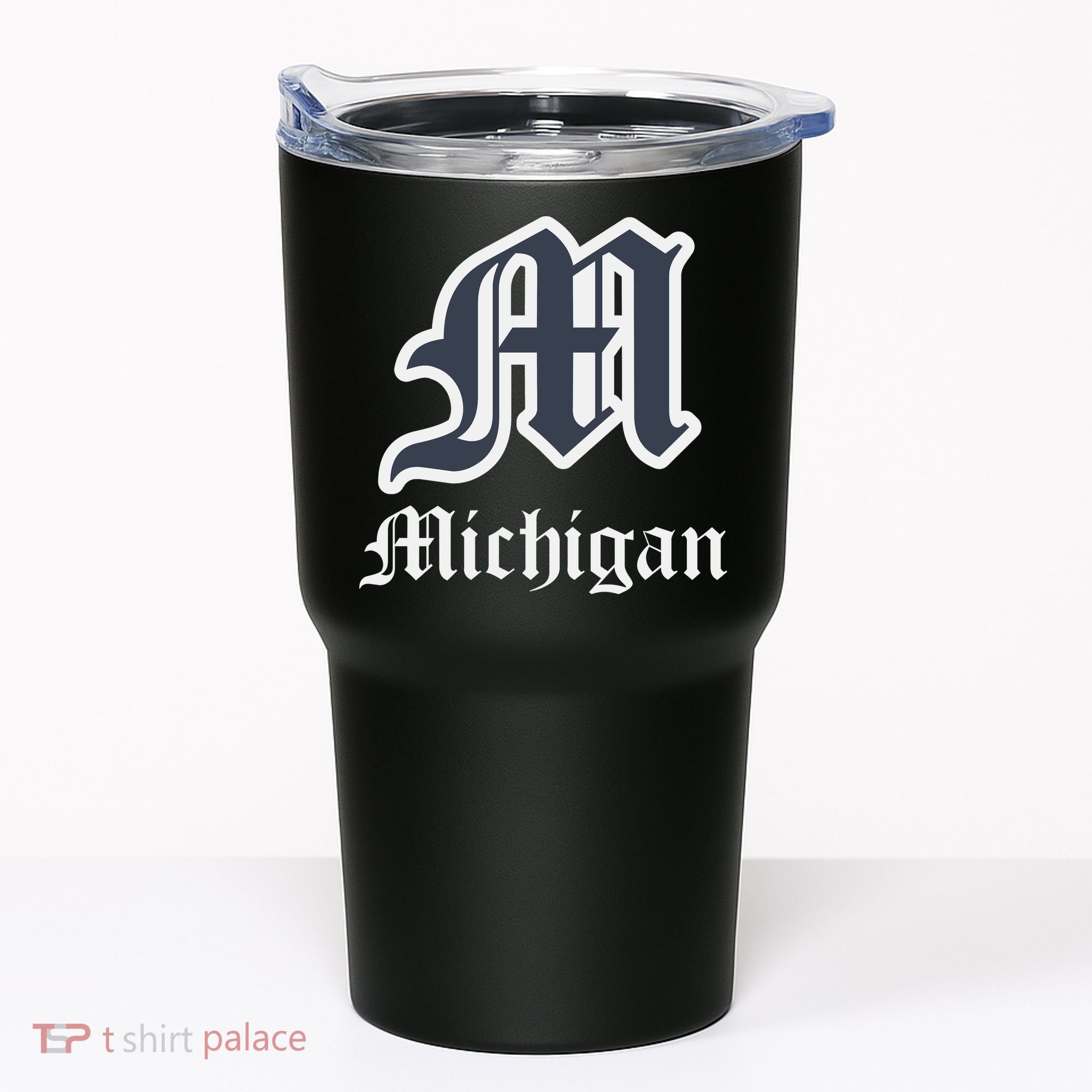 Michigan M Detroit D Logo Tumbler