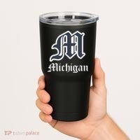 Michigan M Detroit D Logo Tumbler thumb 2