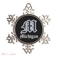 Michigan M Detroit D Logo Ornament thumb 0