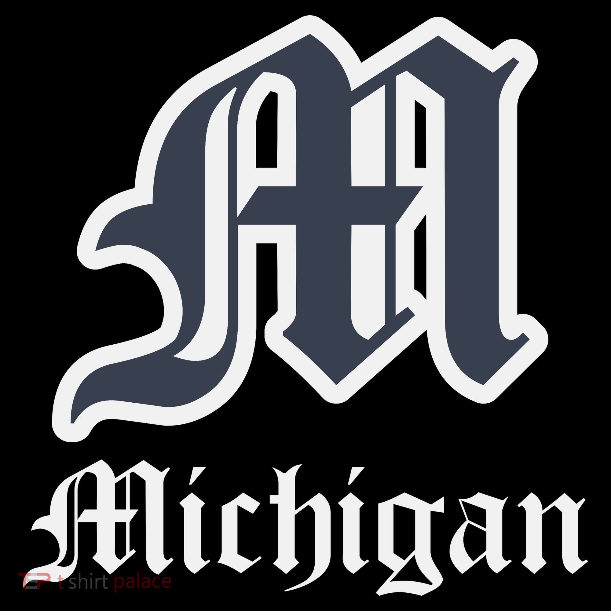 Michigan M Detroit D Logo Ornament