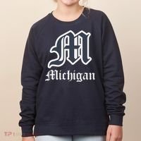 Michigan M Detroit D Logo Women's Sweatshirt thumb 0