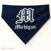 Michigan M Detroit D Logo USA-Made Doggie Bandana thumb 0