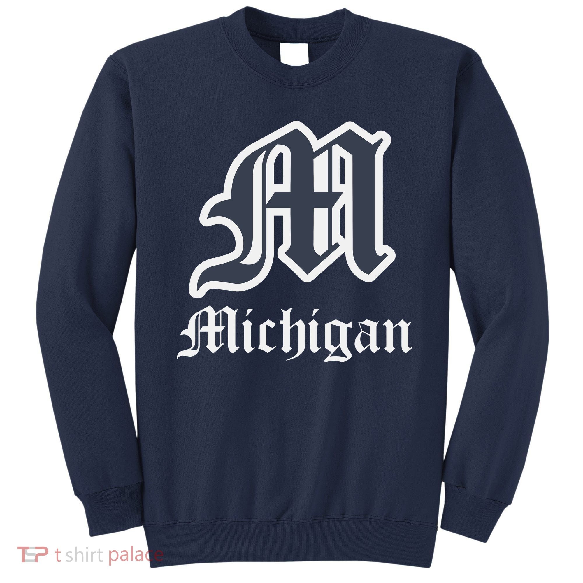 Michigan M Detroit D Logo Sweatshirt
