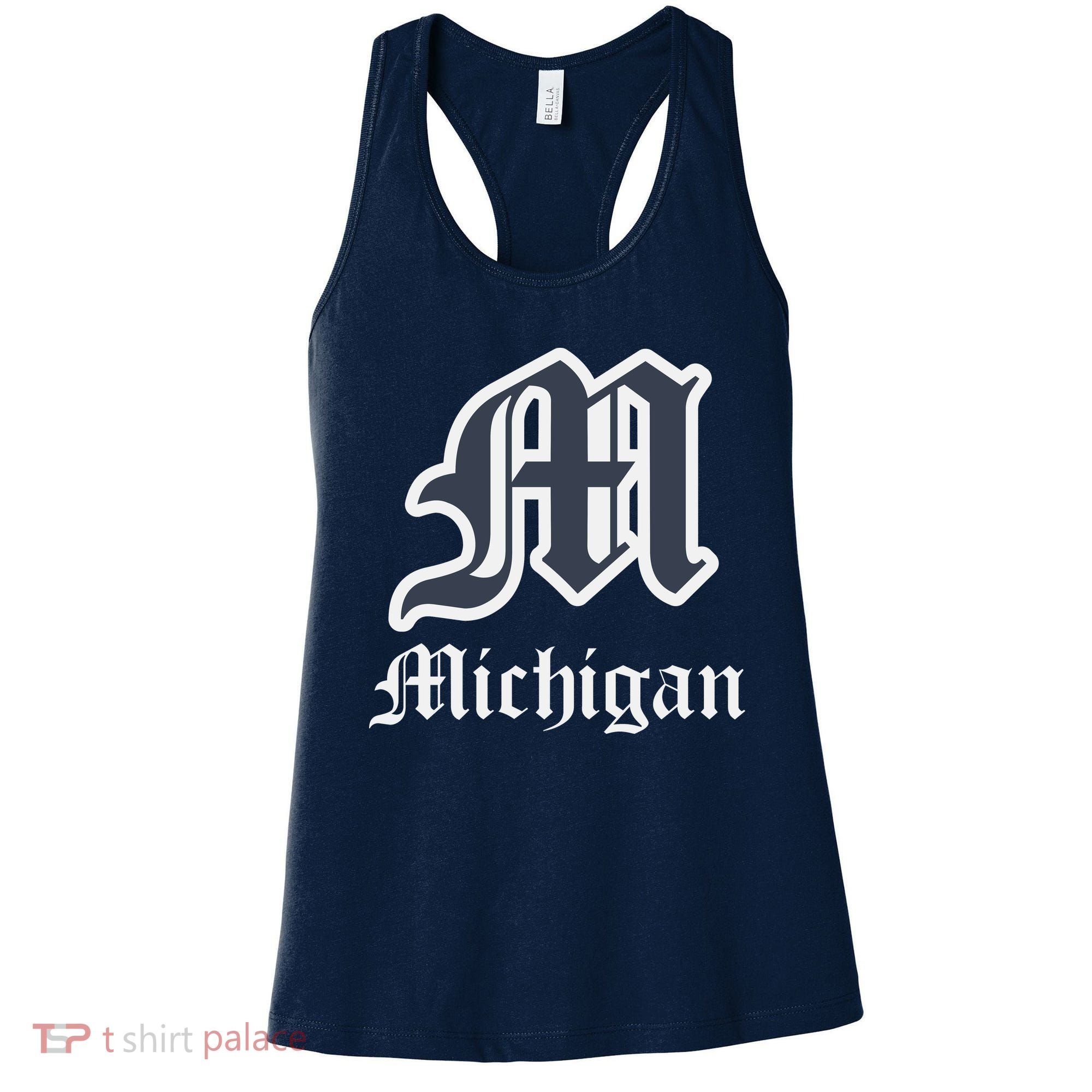 Michigan M Detroit D Logo Women's Tank Top