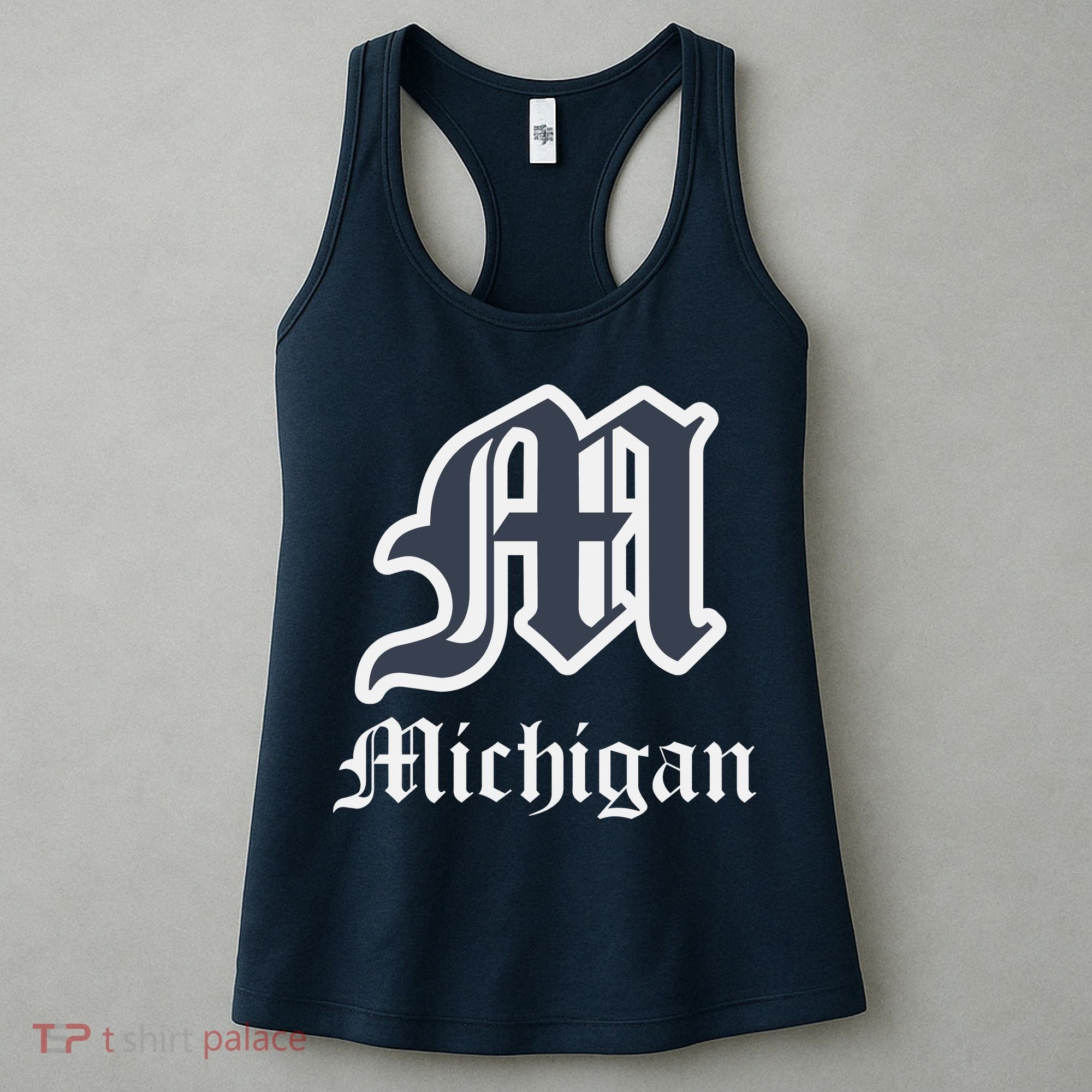 Michigan M Detroit D Logo Women's Tank Top