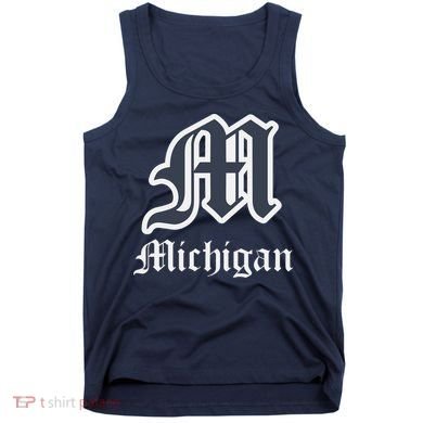 Michigan M Detroit D Logo Tank Top