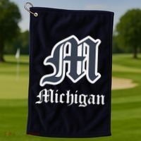 Michigan M Detroit D Logo Golf Towel thumb 1