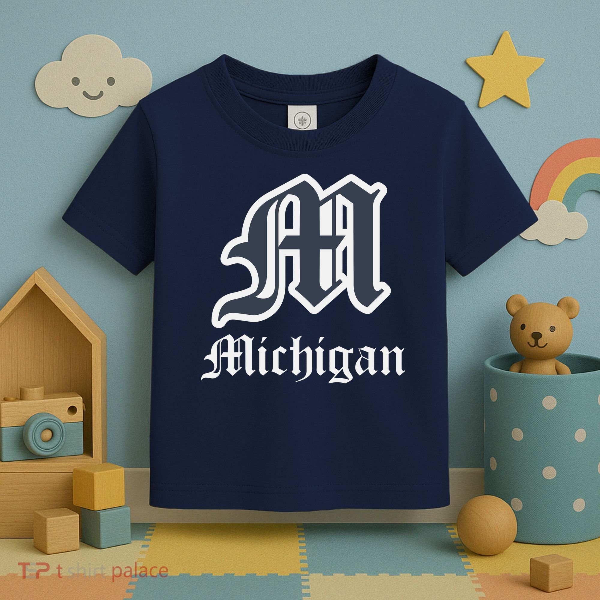 Michigan M Detroit D Logo Toddler T-Shirt