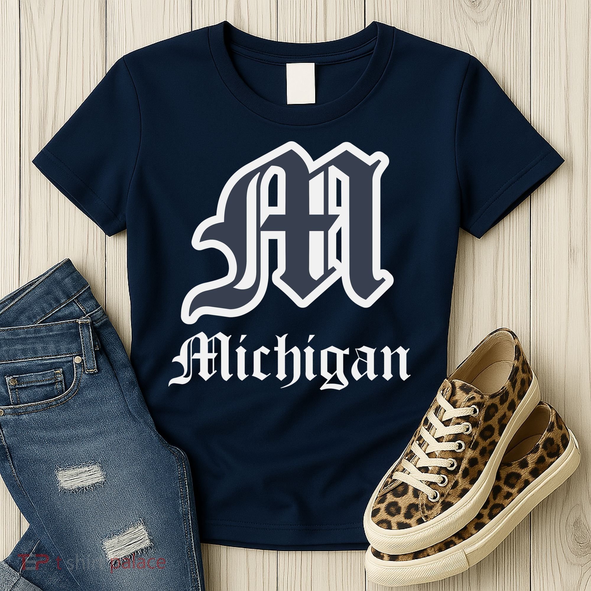 Michigan M Detroit D Logo Women's T-Shirt