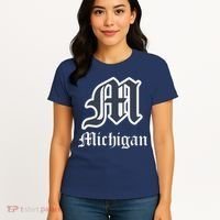 Michigan M Detroit D Logo Women's T-Shirt thumb 4