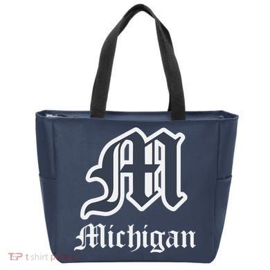 Michigan M Detroit D Logo Tote Bag