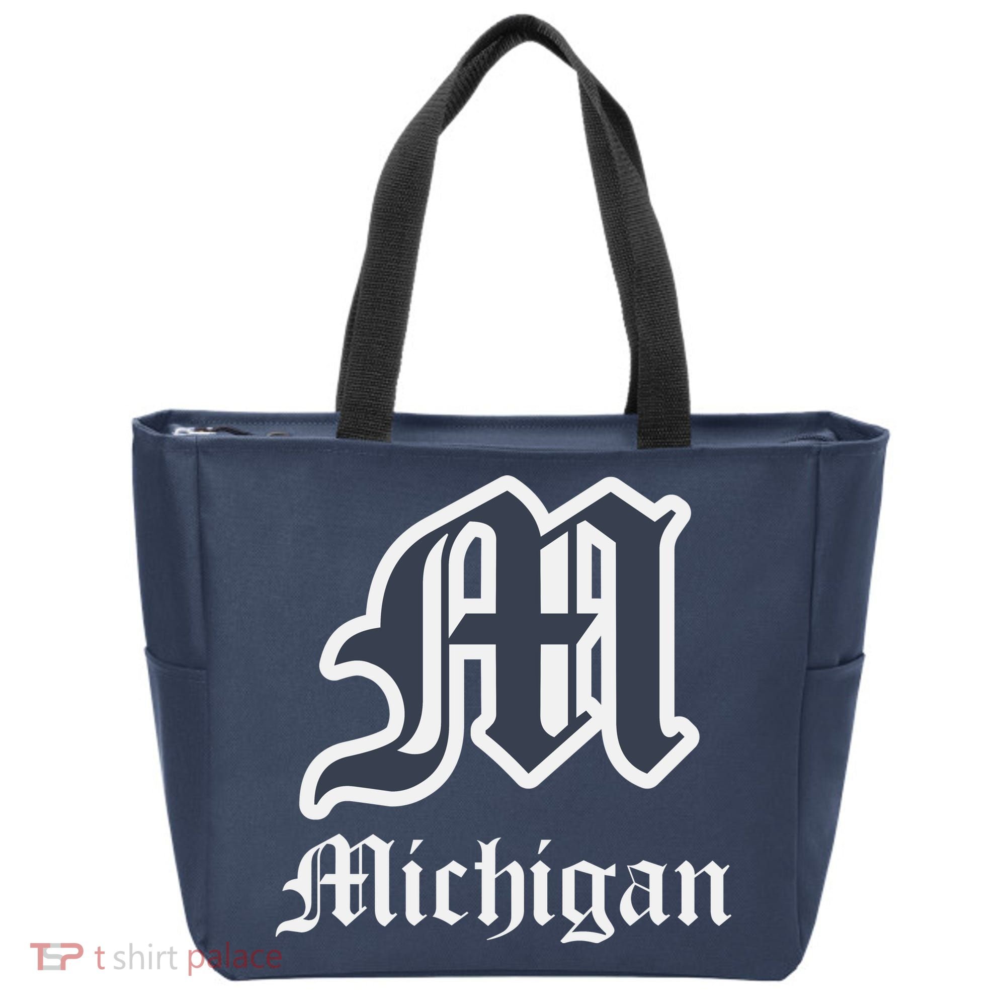 Michigan M Detroit D Logo Tote Bag