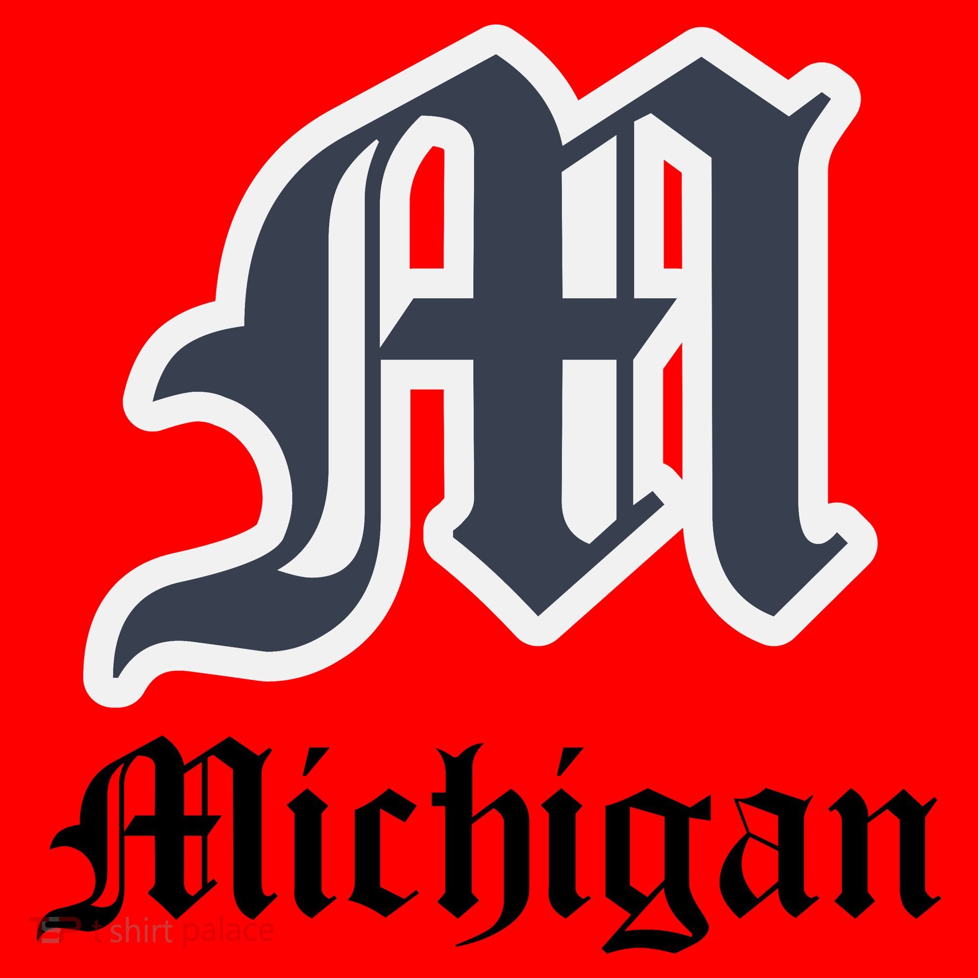 Michigan M Detroit D Logo Santa Hat