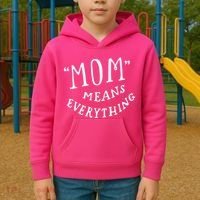 Mom Means Everything Kids Hoodie thumb 2