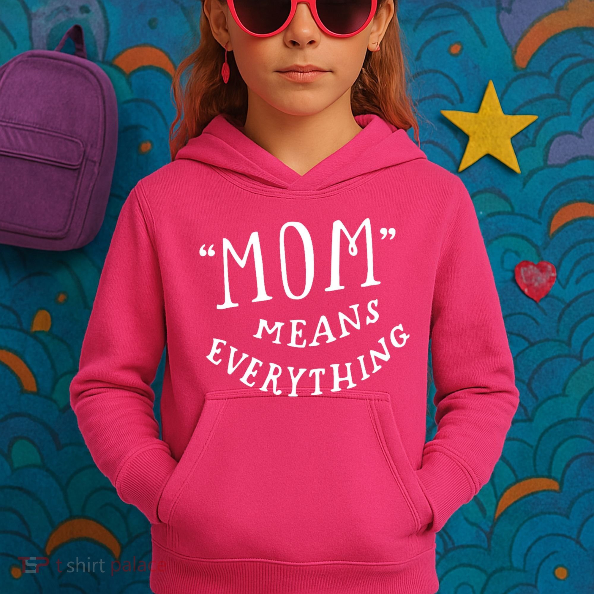 Mom Means Everything Kids Hoodie
