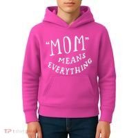 Mom Means Everything Kids Hoodie thumb 4