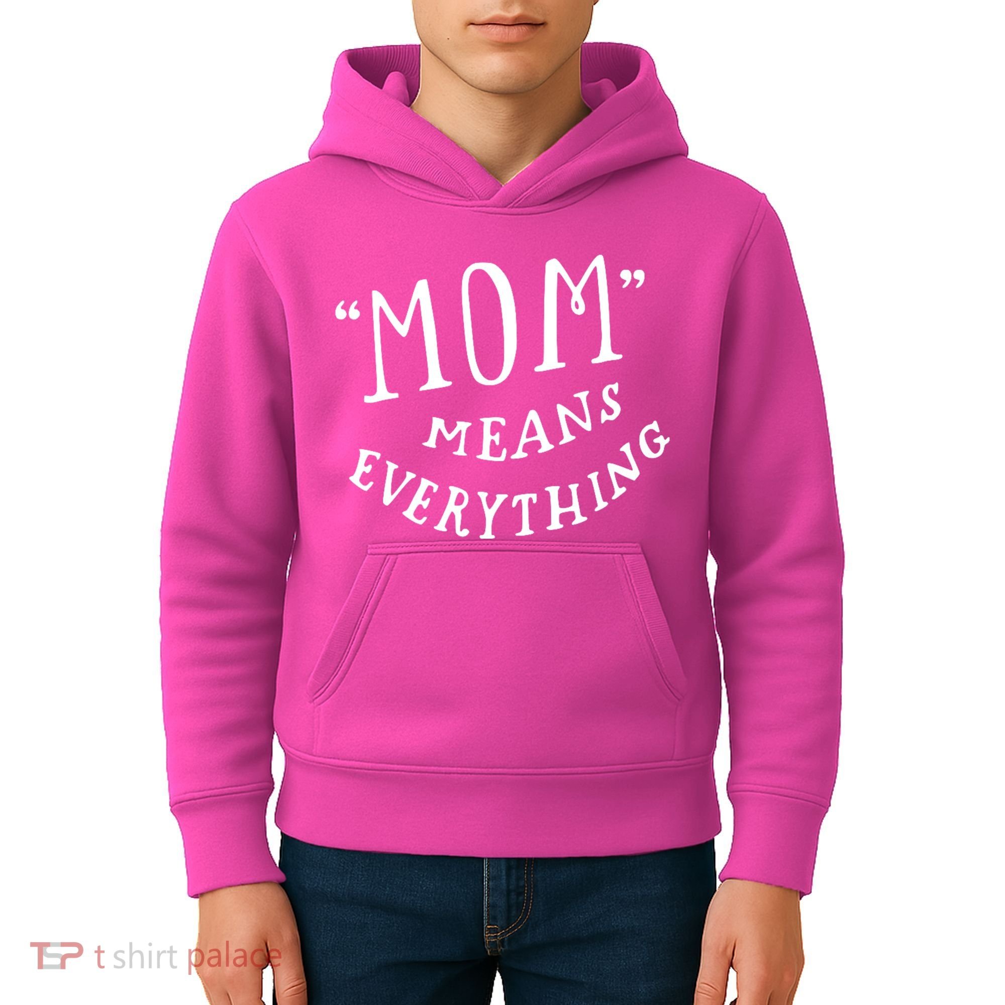 Mom Means Everything Kids Hoodie