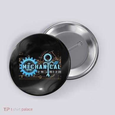 Men Mechanical Engineer For Engineer Student Engineering Button