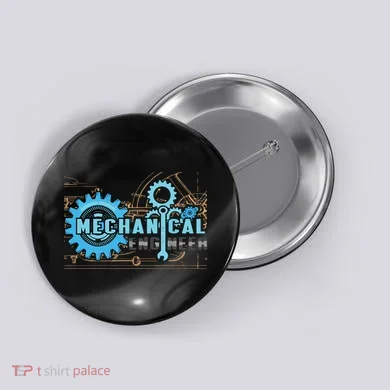 Men Mechanical Engineer For Engineer Student Engineering Button