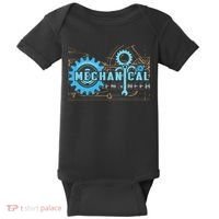 Men Mechanical Engineer For Engineer Student Engineering Baby Bodysuit thumb 0