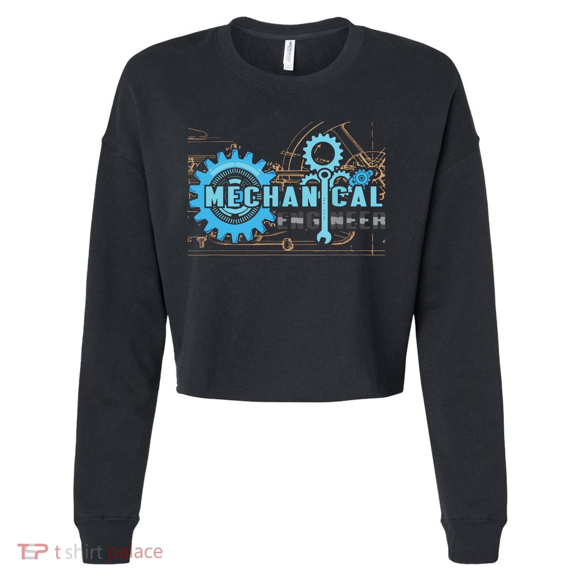 Men Mechanical Engineer For Engineer Student Engineering Cropped Pullover Crew