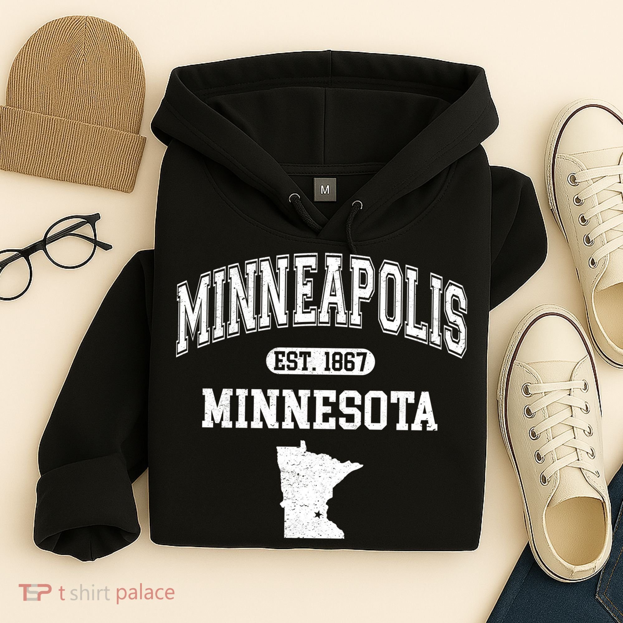 Minneapolis Minnesota Est 1867 Varsity Hoodie