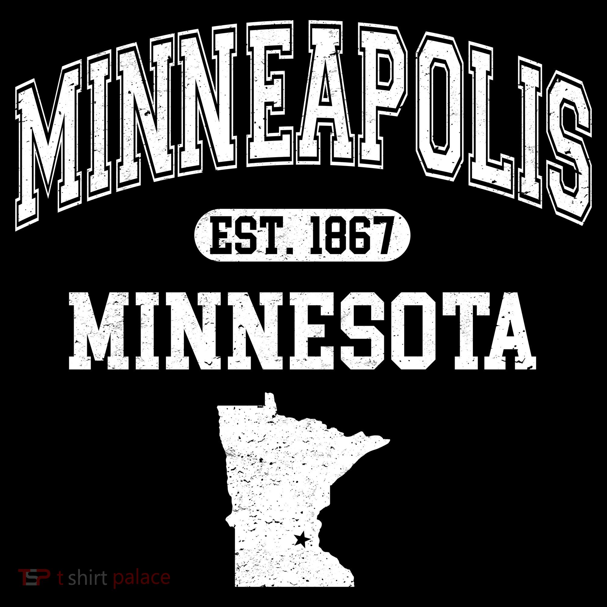 Minneapolis Minnesota Est 1867 Varsity Long Sleeve Shirt