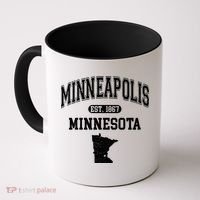 Minneapolis Minnesota Est 1867 Varsity Coffee Mug thumb 0