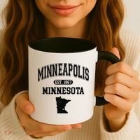 Minneapolis Minnesota Est 1867 Varsity Coffee Mug thumb 3